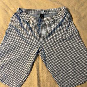 Blue Plaid Shorts